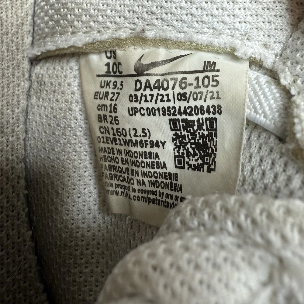 Nike Blazer Low 77 Toddler Shoes White‎ Pink Glaze Size 10C